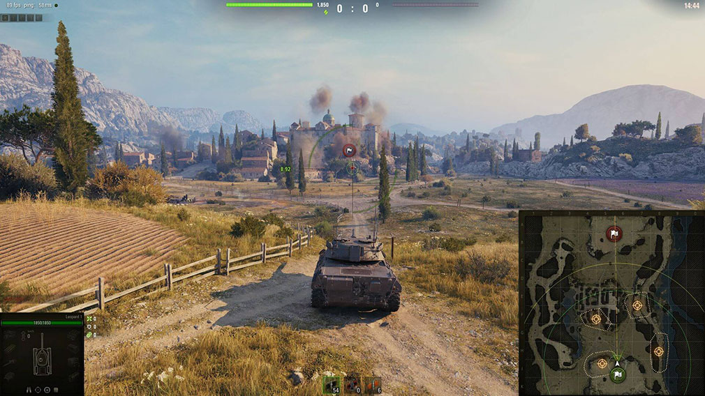 World of Tanks / ワールドオブタンクス(WoT) フィールドを進行する戦車スクリーンショット