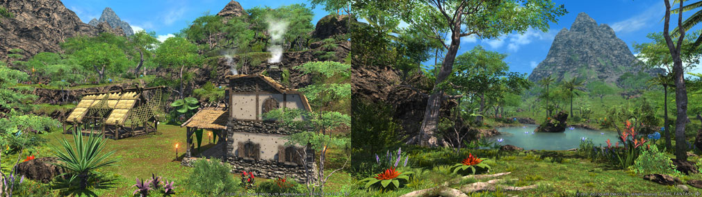 ファイナルファンタジー14（FF14）　無人島の『絶景スポット』スクリーンショット