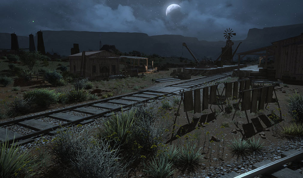 ファイナルファンタジー14（FF14）　夜の『シャーローニ荒野』スクリーンショット