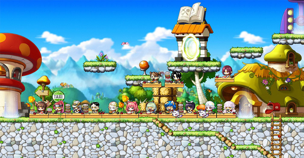 メイプルストーリー(MAPLE STORY) みんなでワイワイ楽しめるプレイスクリーンショット