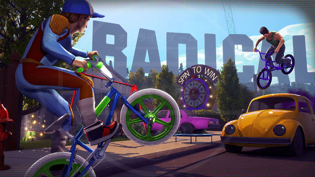 Radical Heights(ラディカル ハイツ)　BMXバイクに乗りながらバトルするスクリーンショット