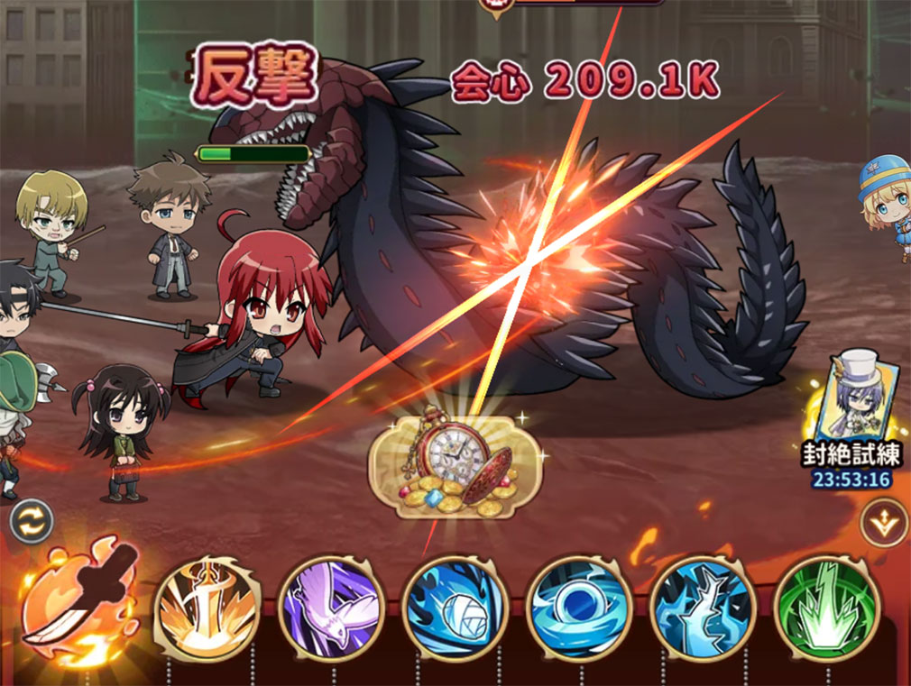 灼眼のシャナ ブレイズエッジ（シャナブレ）　ステージボスバトルスクリーンショット