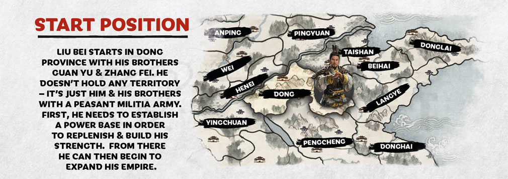 Total War: THREE KINGDOMS (Win PC)　『劉備』のスタート地点