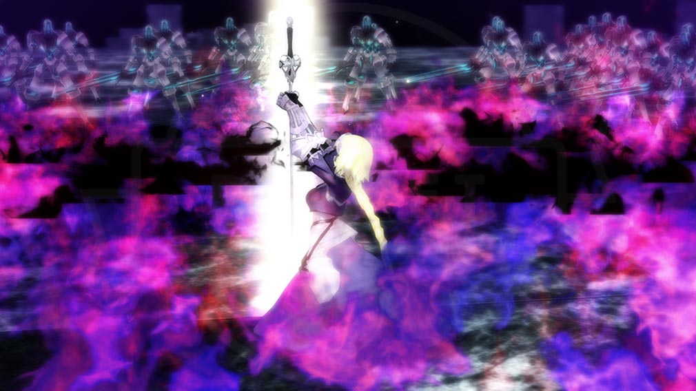 Fate/EXTELLA(フェイトエクストラ)　キャラクター『ジャンヌ・ダルク』の宝具発動スクリーンショット