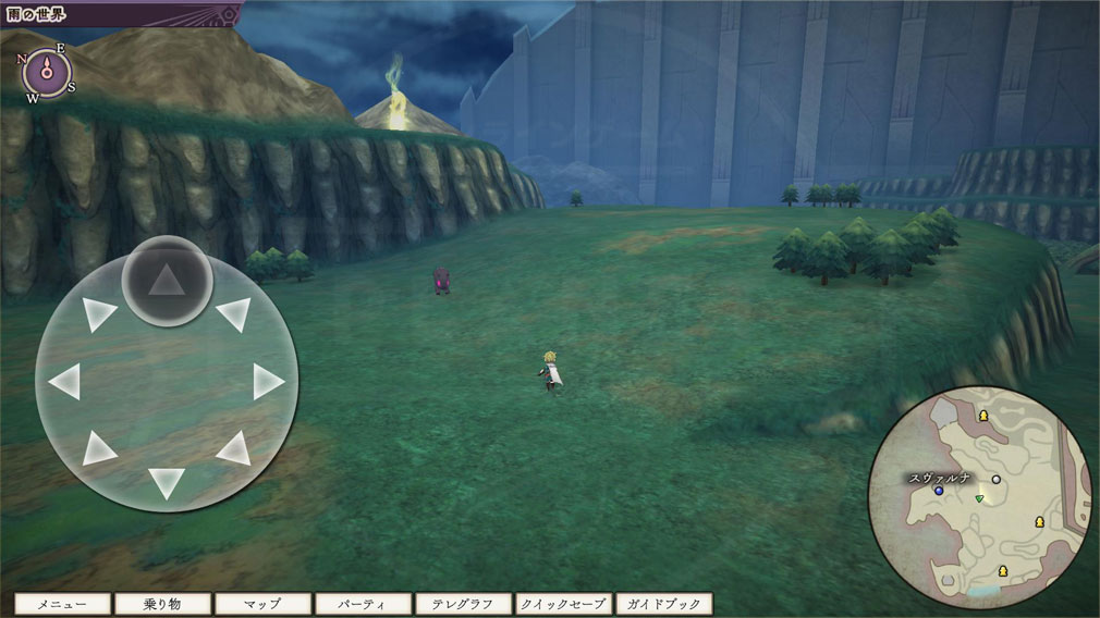 アライアンス・アライブ HDリマスター　キャラクターを操作して自由に探索するスクリーンショット