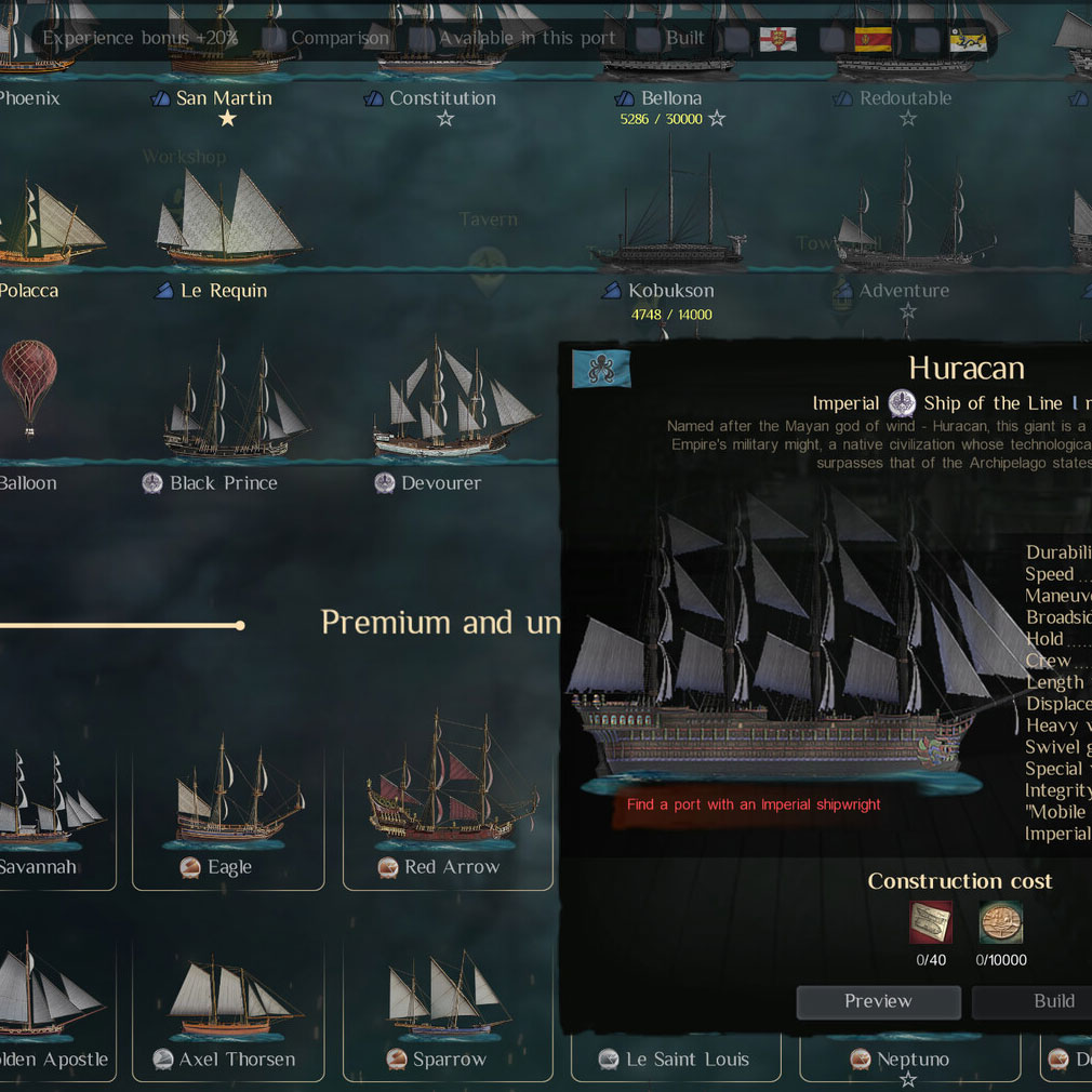World of Sea Battle　艦船カスタマイズスクリーンショット