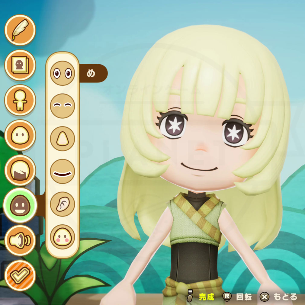ファンタジーライフｉ グルグルの竜と時をぬすむ少女　キャラクリエイトスクリーンショット