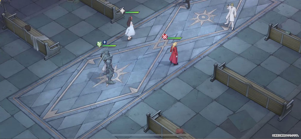 鋼の錬金術師 MOBILE　キャラクターを動かして戦うフィールドスクリーンショット