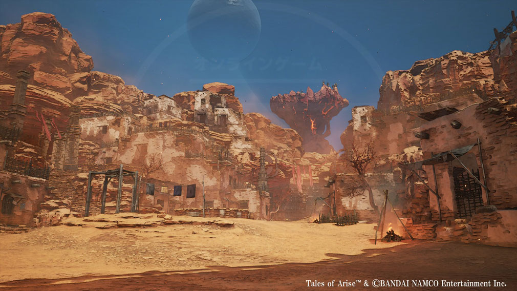 Tales of ARISE(テイルズ オブ アライズ)　『オルブス・カラグリア』の岩と砂だらけの不毛の大地スクリーンショット