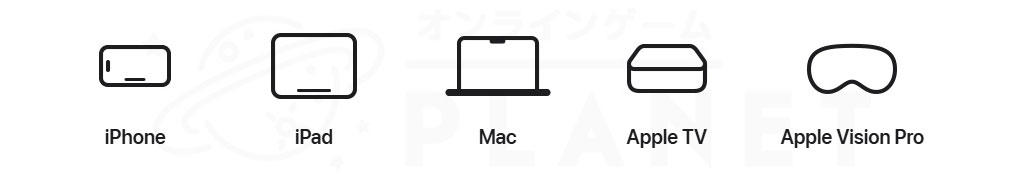 Apple Arcade（アップル アーケード）　対応できるプレイデバイススクリーンショット