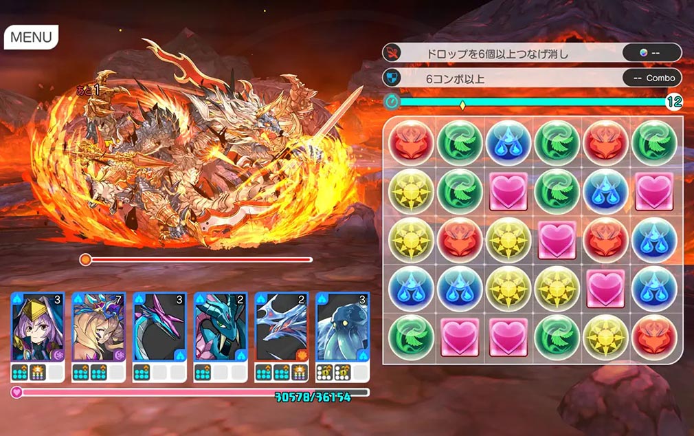 パズル＆ドラゴンズ ストーリー　『パズルモード』スクリーンショット