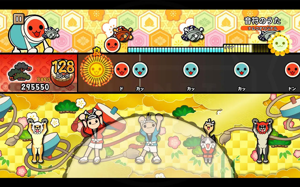 太鼓の達人 Pop Tap Beat　音楽とカラフルな音符に合わせてプレイするスクリーンショット