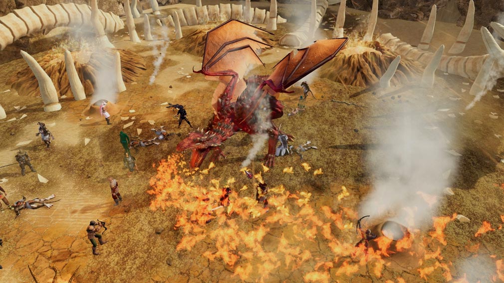Legends of Aria　偉大なドラゴンと戦うスクリーンショット
