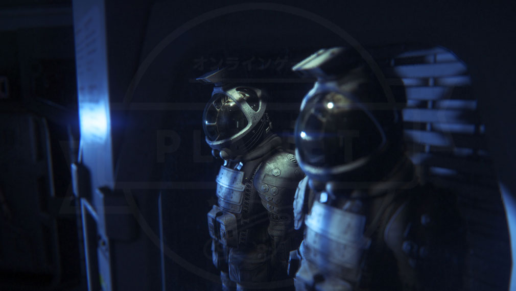 Alien: Isolation(エイリアン・アイソレーション)　『セヴァストポリ宇宙ステーション』内に設置されている宇宙服スクリーンショット