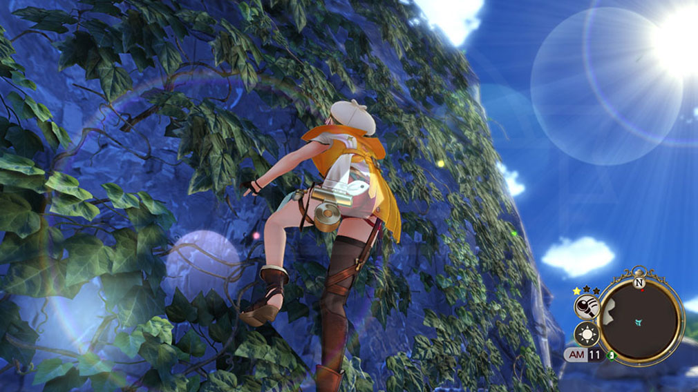 ライザのアトリエ2 失われた伝承と秘密の妖精　ライザが登るスクリーンショット