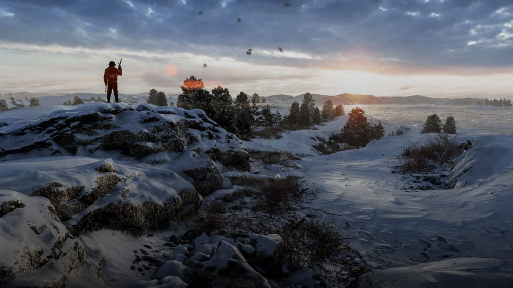 バトルフィールド1(Battlefield1)　“Frostbite”を搭載した雪山でのスクリーンショット