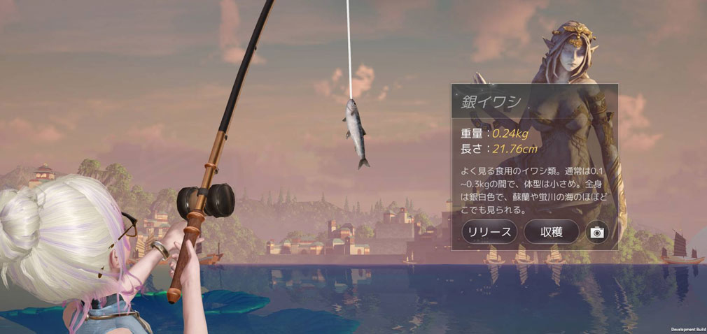 AZUREA 空の唄 (アズレア)　『銀イワシ』を釣りで獲得したスクリーンショット