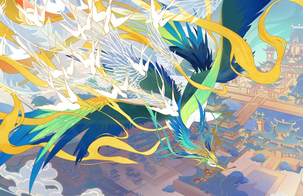 山海(SENGAI) 神話の世界を覗く異界万華鏡　山海異獣キャラクター『青鸞』紹介イメージ
