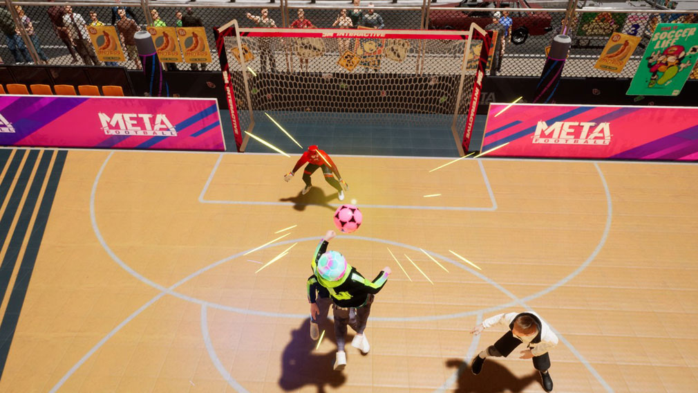 META FOOTBALL（メタフットボール）　ゴール際の攻防スクリーンショット