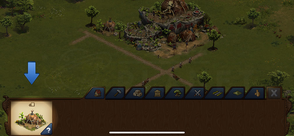 Forge of Empires（FoE）　スマホアプリ版建設する施設を選択するプレイスクリーンショット