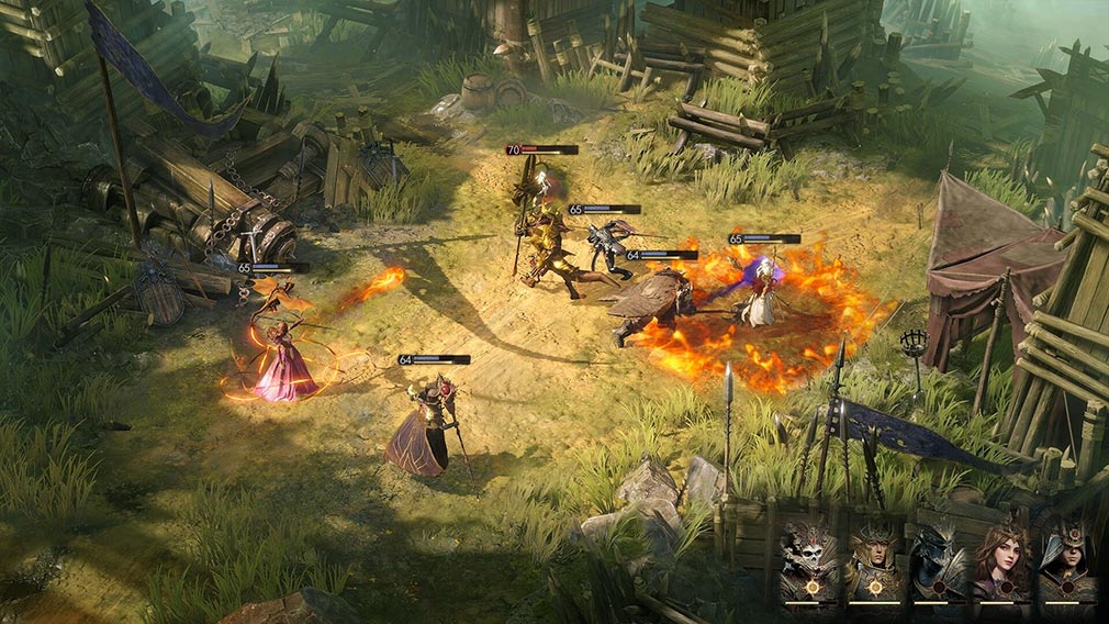 ドラゴンエア：サイレントゴッズ/Dragonheir Silent Gods（ドラエア）　半リアルタイム戦闘スクリーンショット