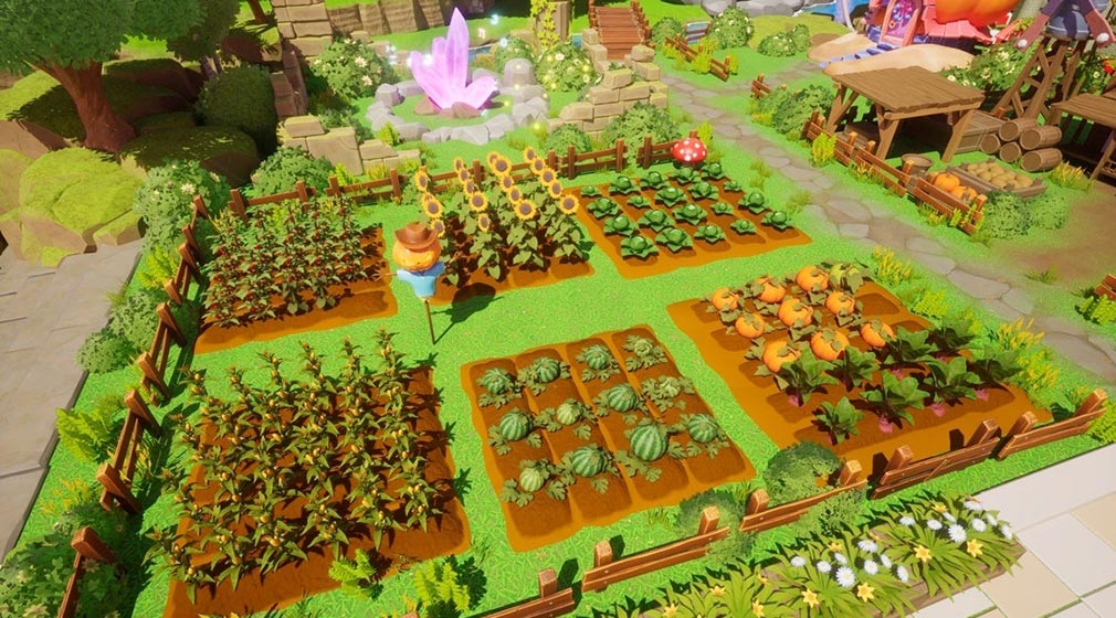 THE LAND エルフの森　農場で色々な作物を育てる紹介イメージ
