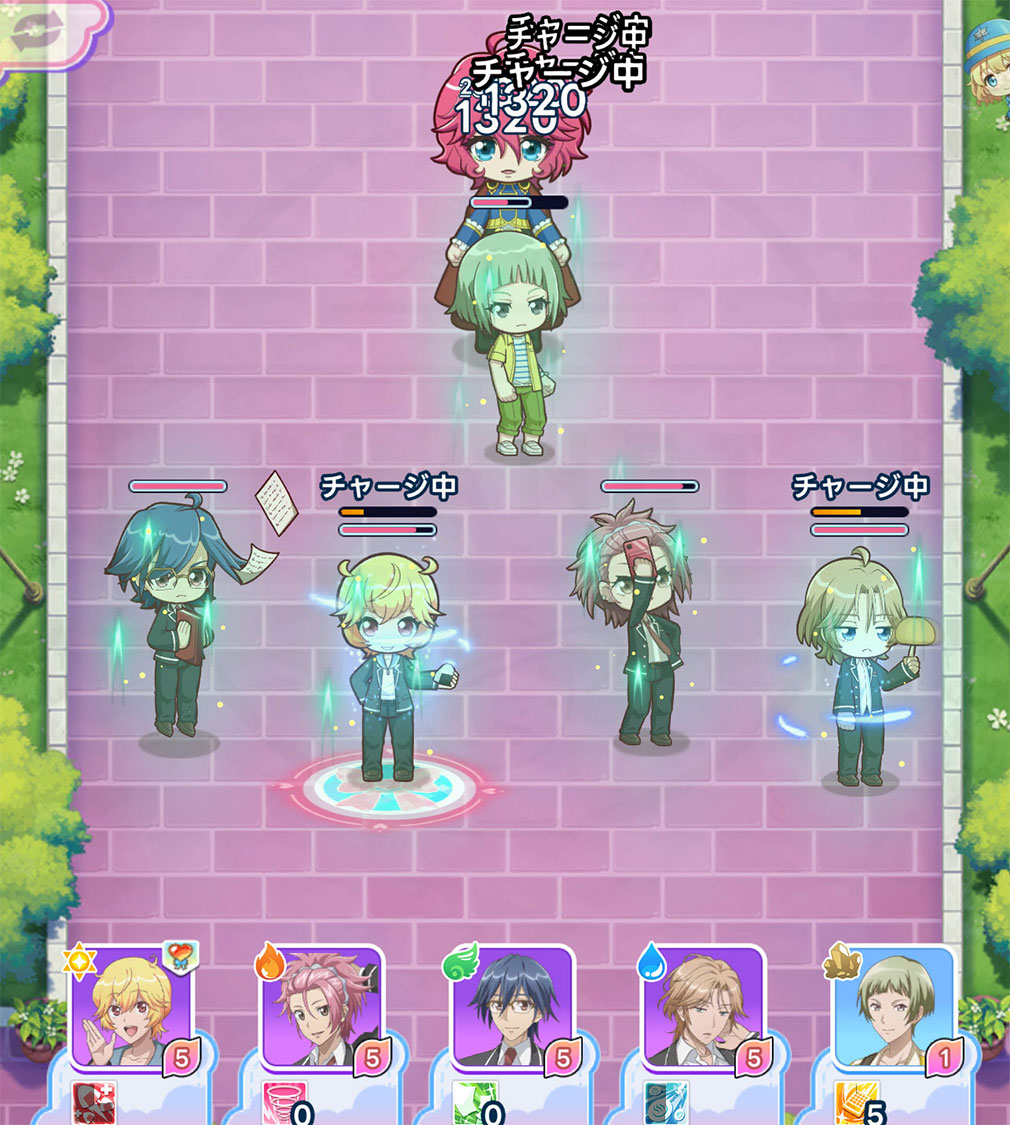 美男高校地球防衛部ラブマッチョ　タワーディフェンスバトルスクリーンショット