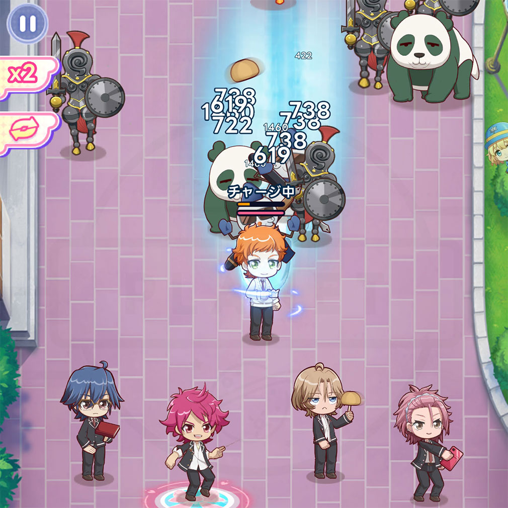 美男高校地球防衛部ラブマッチョ　TDバトルスクリーンショット