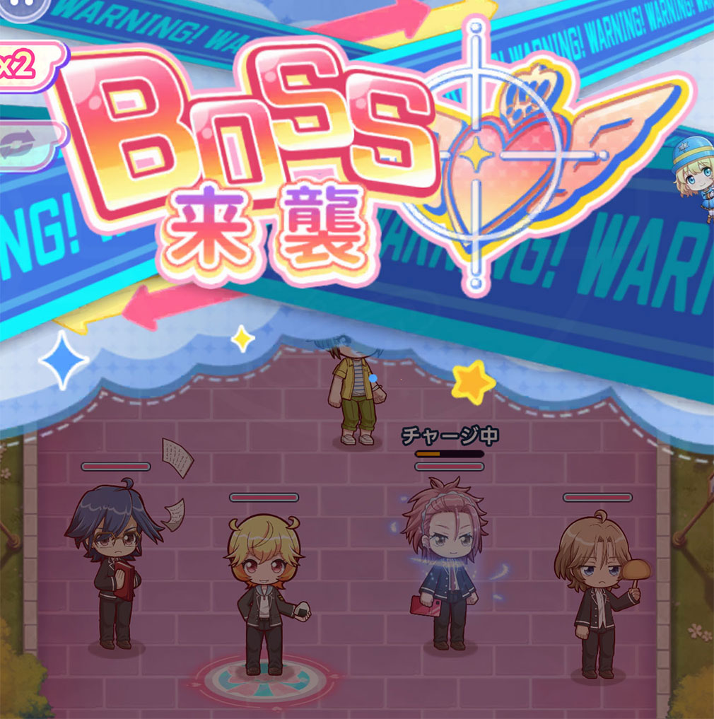 美男高校地球防衛部ラブマッチョ　ボスバトルスクリーンショット