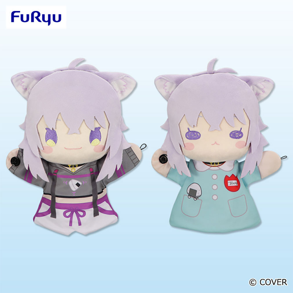 ホロライブ #hololive　2025年6月登場プライズ「猫又おかゆ パペットぬいぐるみ」紹介イメージ