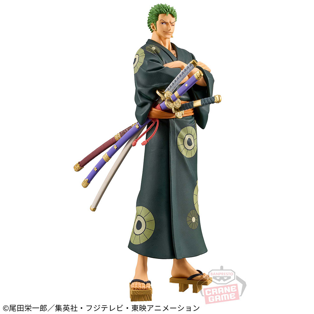 2024年2月登場プライズ「ワンピース DXF～THE GRANDLINE SERIES～ワノ国 RORONOA ZORO-浴衣ver.-」紹介イメージ