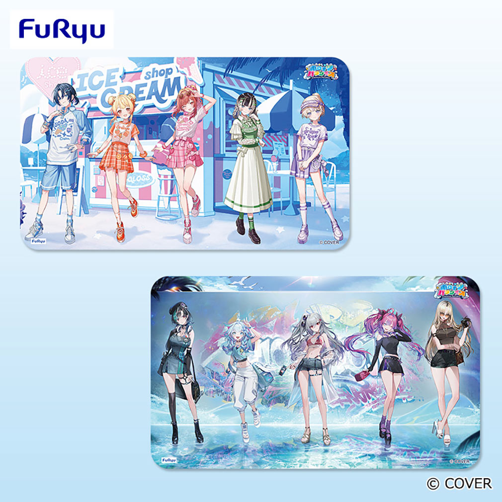 ホロライブ #hololive 2025年9月登場プライズ「大判マウスパッド①」紹介イメージ