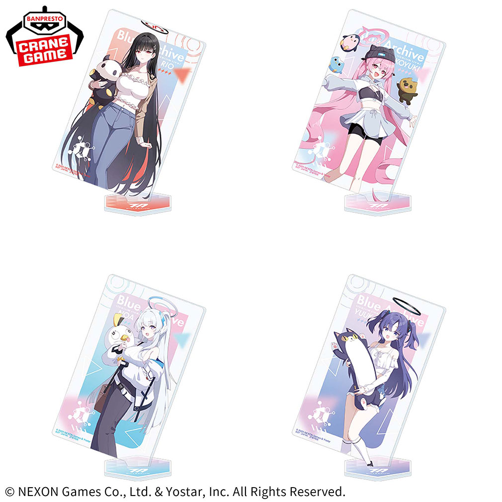 2025年11月登場プライズ「ブルーアーカイブ -Blue Archive- スタンド付きカード型アクリルプレート~セミナー~」紹介イメージ