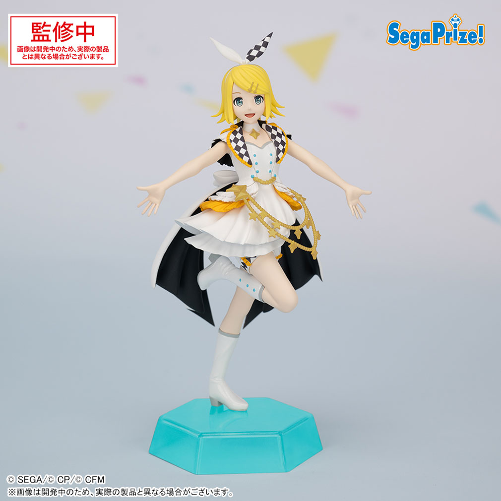 プロジェクトセカイカラフルステージ！feat.初音ミク（プロセカ）　2025年7月登場プライズ「Desktop×Decorate Collections　“ステージのセカイの鏡音リン”」紹介イメージ
