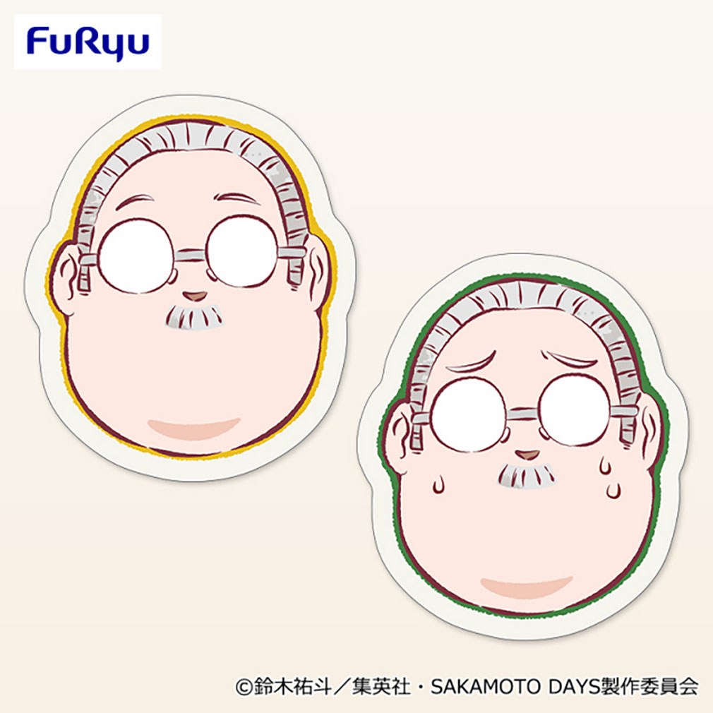 SAKAMOTO DAYS 2025年5月登場プライズ「もっちりフェイスクッション」紹介イメージ