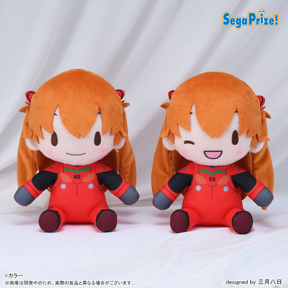 エヴァンゲリオンシリーズ2025年6月登場プライズ「ふわぷち　Mぬいぐるみ“アスカ”」紹介イメージ