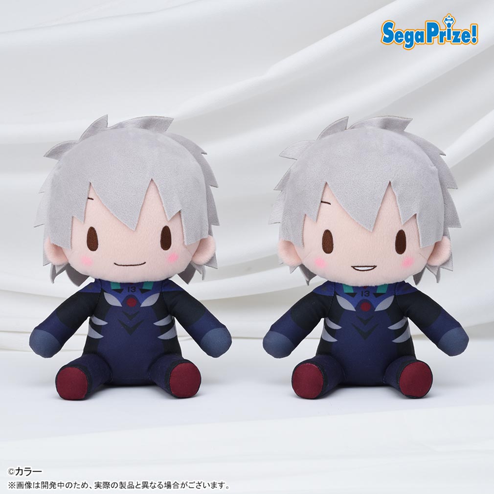エヴァンゲリオンシリーズ2025年8月登場プライズ「ふわぷち　Mぬいぐるみ“カヲル”」紹介イメージ