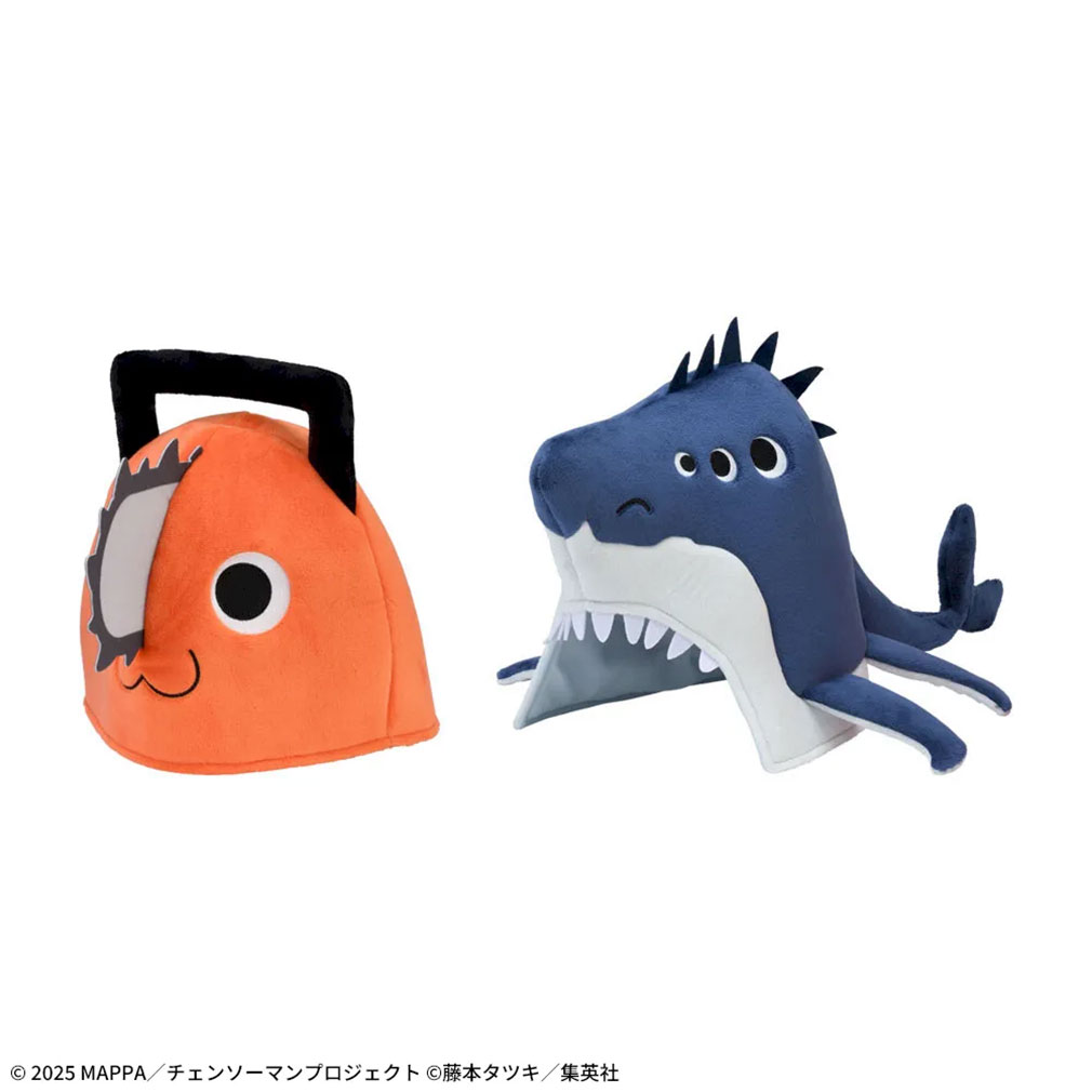 劇場版『チェンソーマン レゼ篇』2025年12月登場プライズ「プレミアムぬいぐるみ帽子 “ポチタ&ビーム”」紹介イメージ