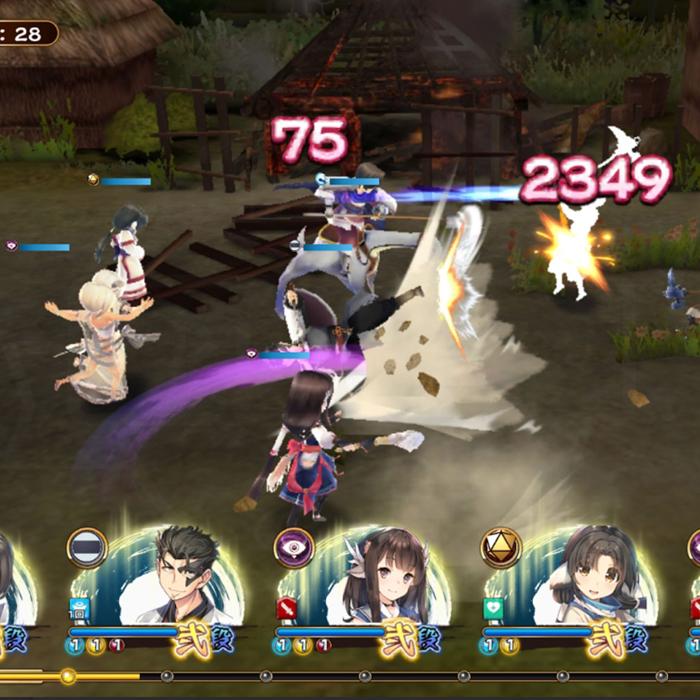 うたわれるもの ロストフラグ　バトルスクリーンショット