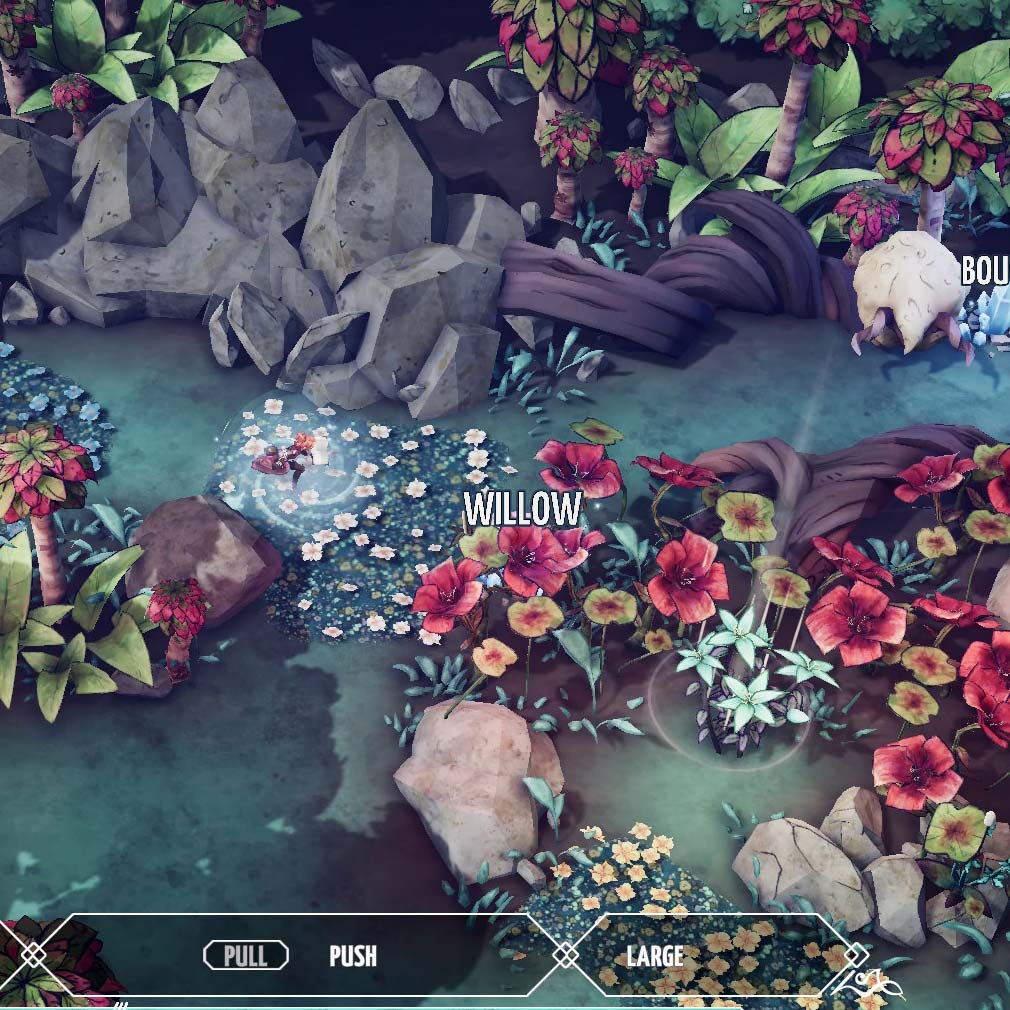 Nanotale Typing Chronicles　植物調査する主人公『ロザリンド』スクリーンショット