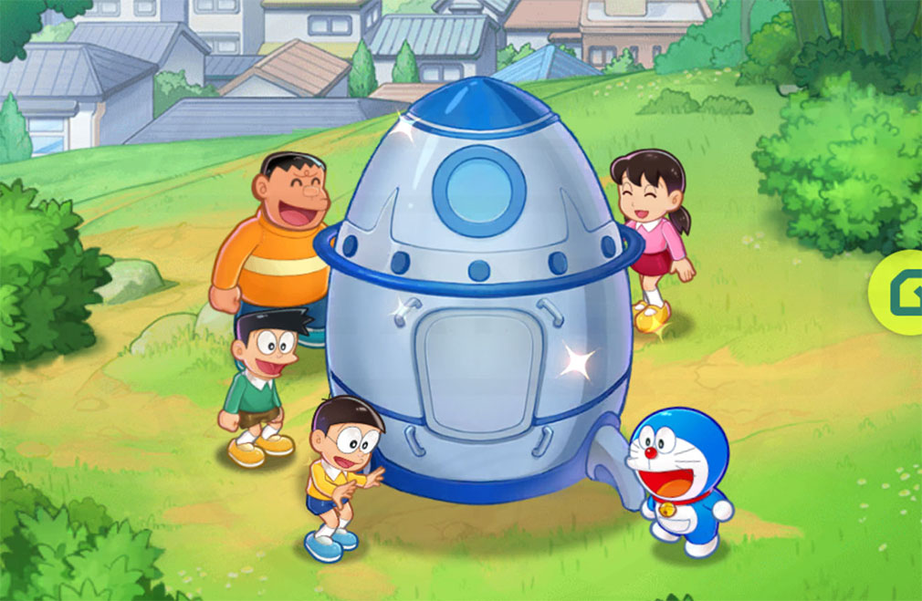 ドラえもん コミックトラベラー（コミトラ）　『コミック星』に向かうドラえもんキャラ達スクリーンショット