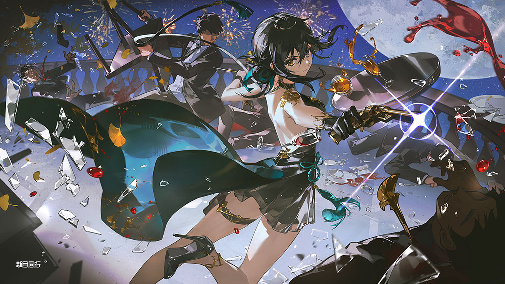 新月同行　様々なキャラが登場する紹介イメージ