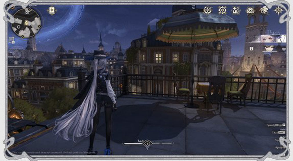 白銀の城　時間を自由に切り替える紹介イメージ