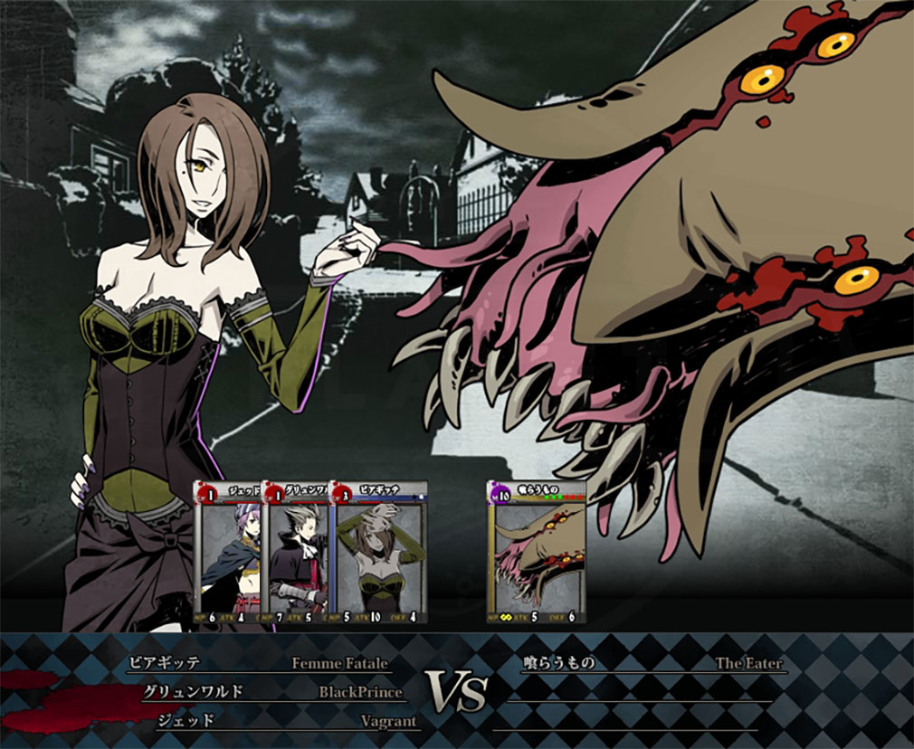 Unlight Revive（アンライトレビュー）　クエストバトルスクリーンショット