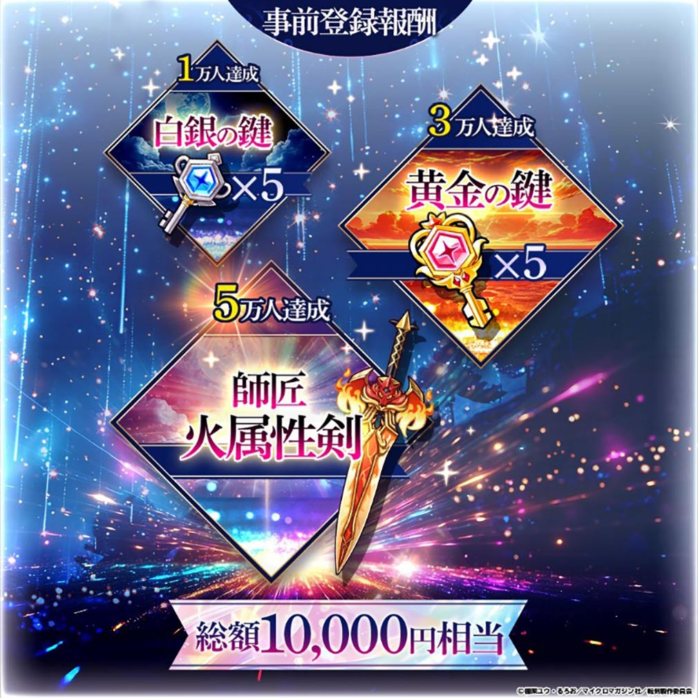 転生したら剣でした ブレイブラッシュ（転剣BR）　事前登録報酬紹介イメージ