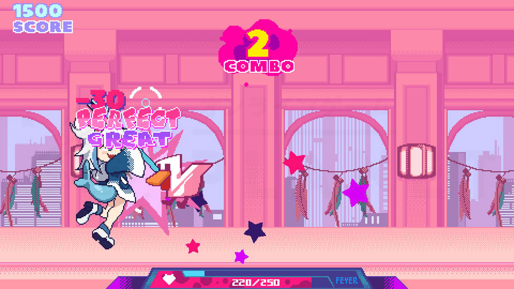 ホロENリズムゲーム　リズムアクションステージプレイスクリーンショット