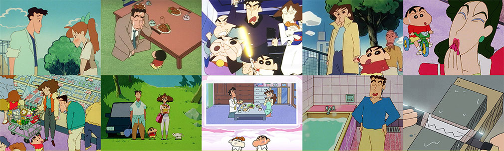 クレヨンしんちゃん　過去のアニメシーン紹介イメージ