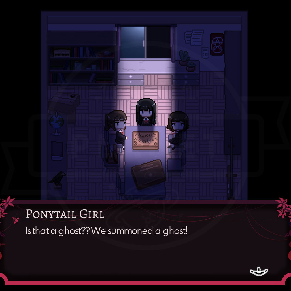 Project Kat Paper Lily Prologue（プロジェクトキャット ペーパーリリー）　学校内で女子高校生がオカルトしているスクリーンショット