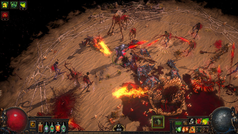 Path of Exile　バトルスクリーンショット