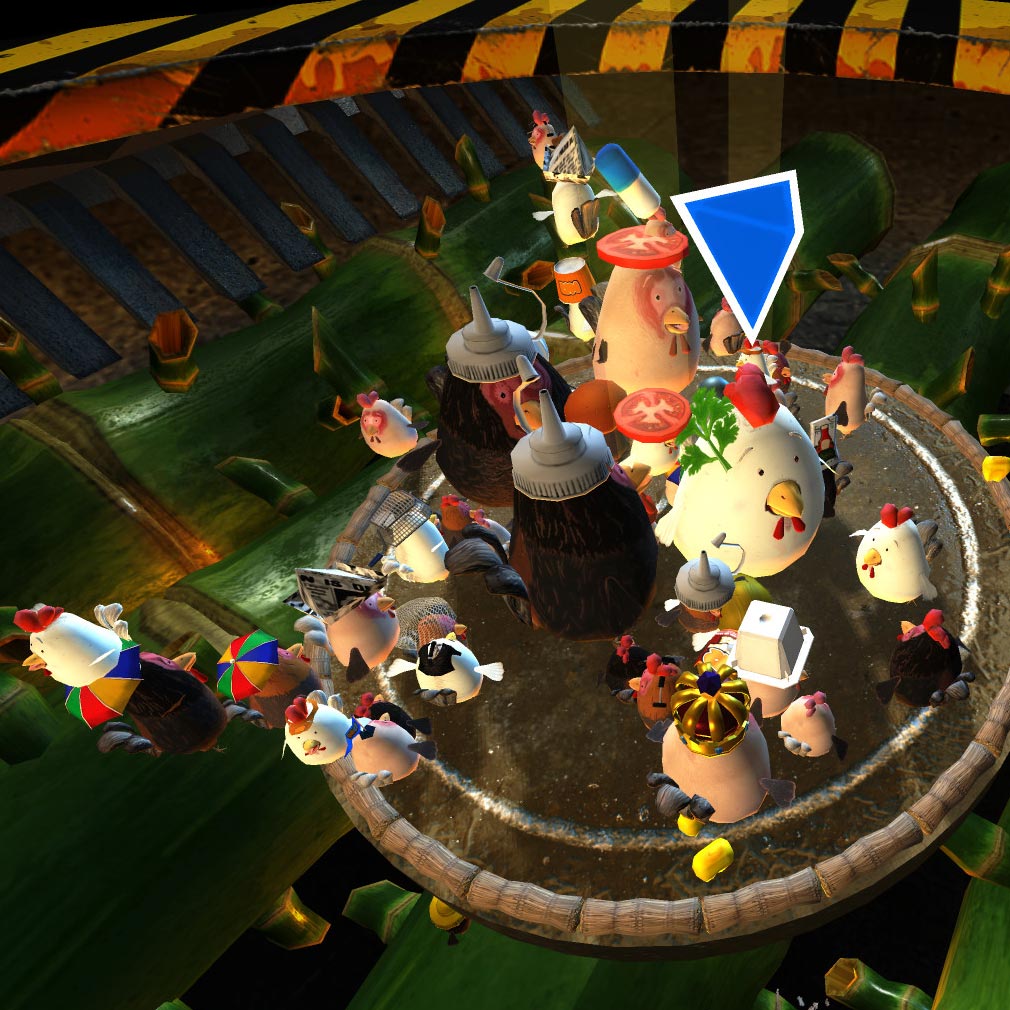 ナゲットロワイヤル（Nugget Royale）　不安定なディスクの上で生き残りをかけて競い合うスクリーンショット